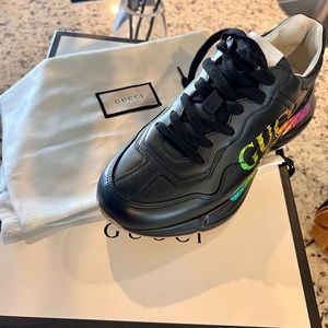 Authentic Black Gucci Logo Rhyton